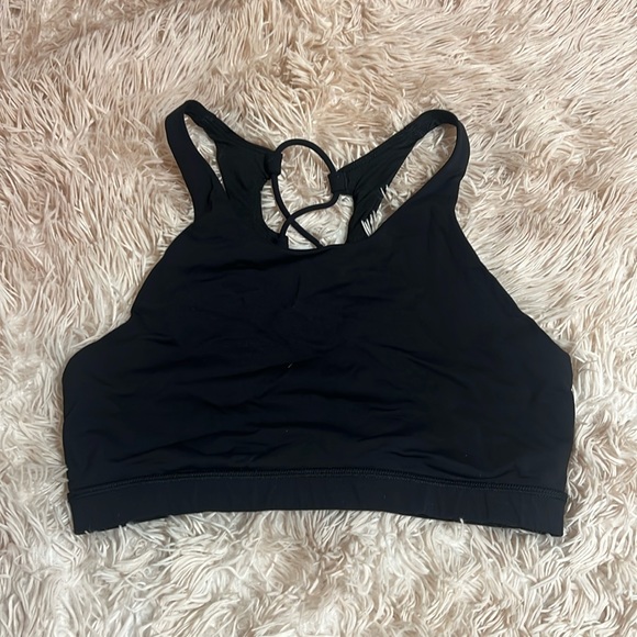 Lululemon halter bra top ~black, size 6~ - Picture 1 of 3